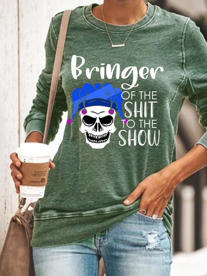 Lilicloth X Paula Bringer Of The Shit To The Show Womens Sweatshirt