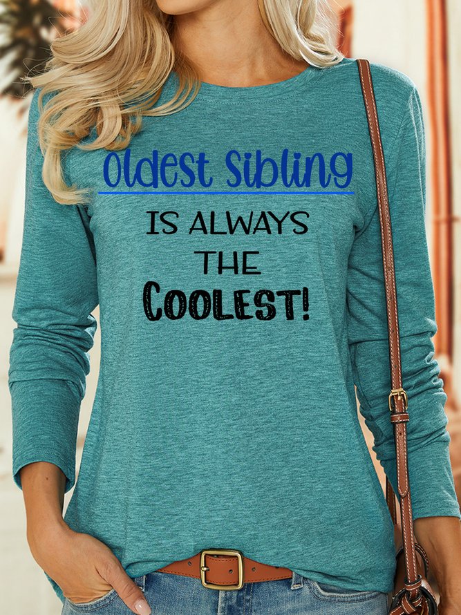 Lilicloth X Paula Funny Gift For Sister Oldest Sibling Womens Long Sleeve T-Shirt