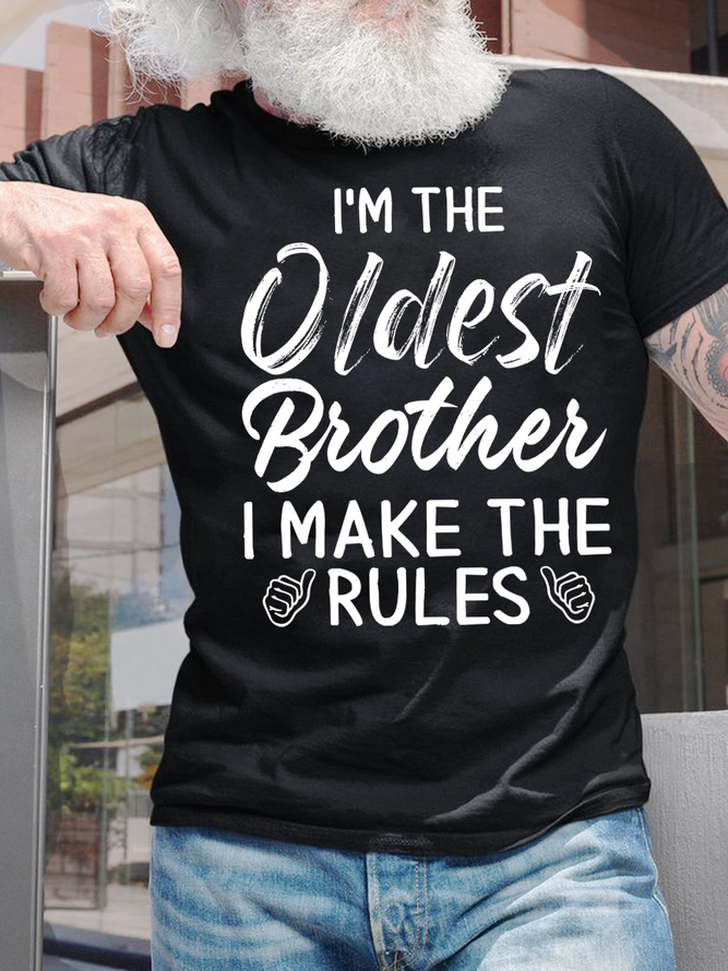 Lilicloth X Abu Gift For Brother I'm The Oldest Brother Mens T-Shirt