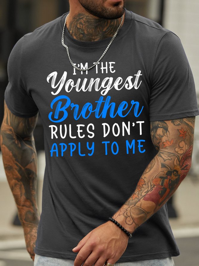 Lilicloth X Abu Gift For Brother I'm The Youngest Brother Mens T-Shirt