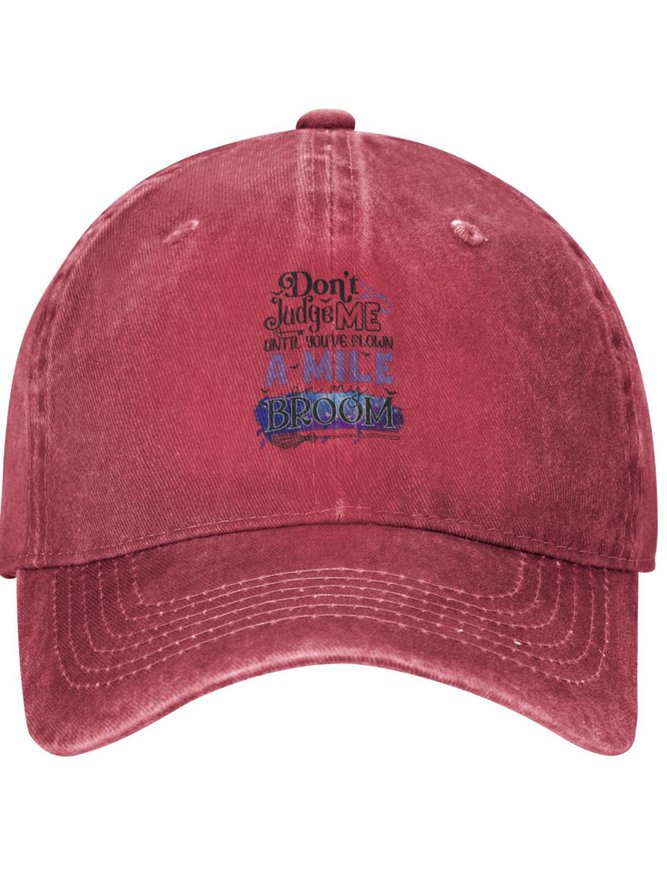 Don't Judge Me Others Text Letters Adjustable Hat