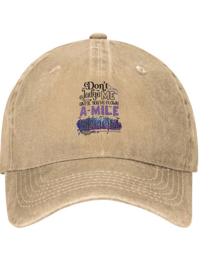 Don't Judge Me Others Text Letters Adjustable Hat