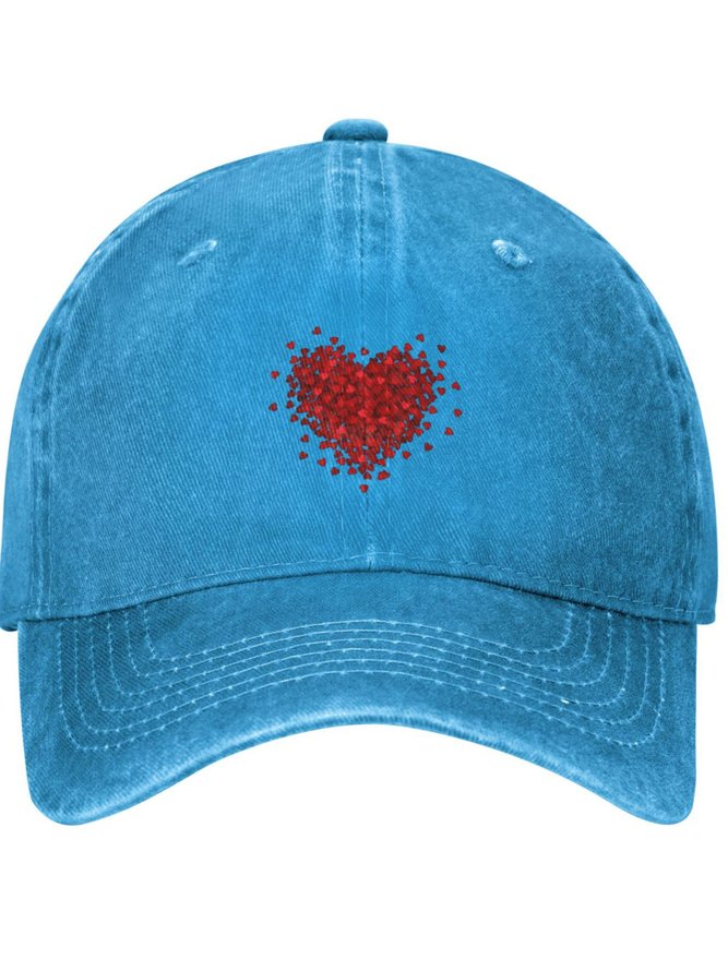Valentine's Day Heart Festival Graphic Adjustable Hat