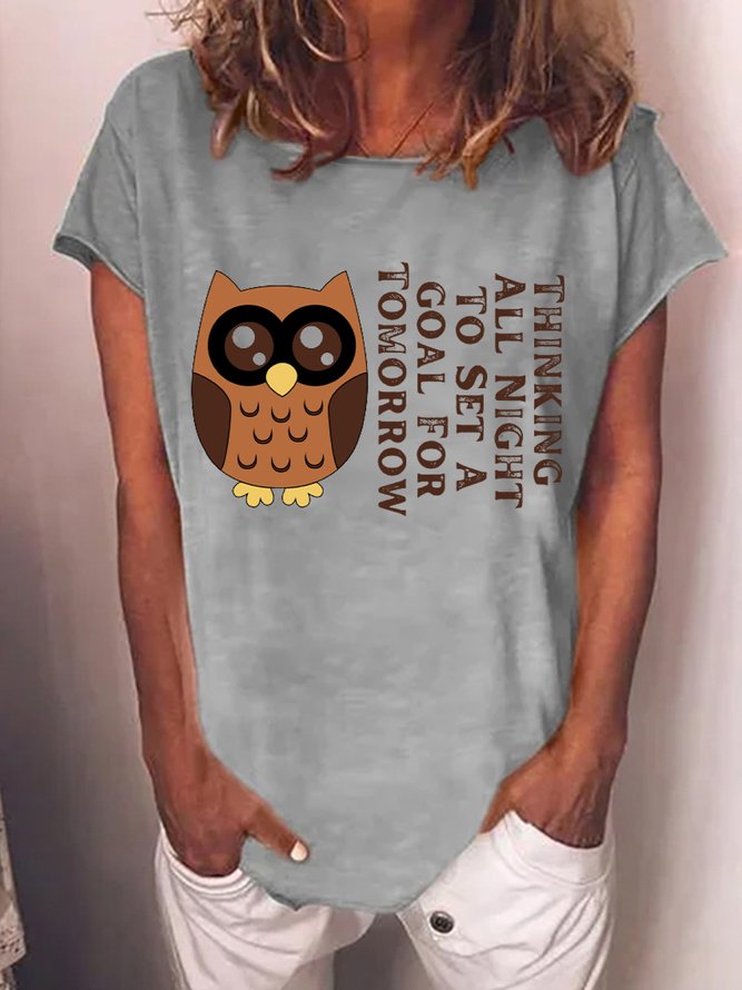 Lilicloth X Vithya Thinking All Night To Set A Goal For Tomorrow Womens T-Shirt