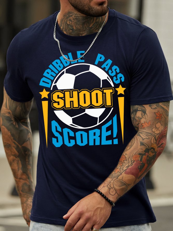 Lilicloth X Jessanjony Mens Soccer World Cup 2022 Dribble Pass Shoot Score T-Shirt