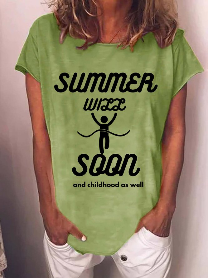Lilicloth X Abdullah Summer Will Soon And Childhood As Well Womens T-Shirt