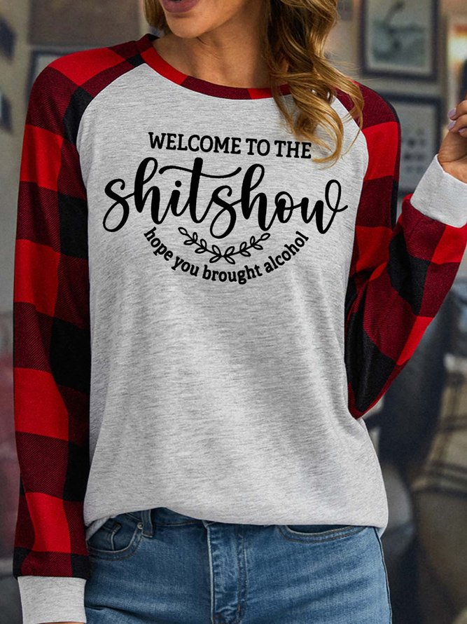 Women’s Welcome To The Shitshow Hope You Brought Alcohol Casual Loose Top