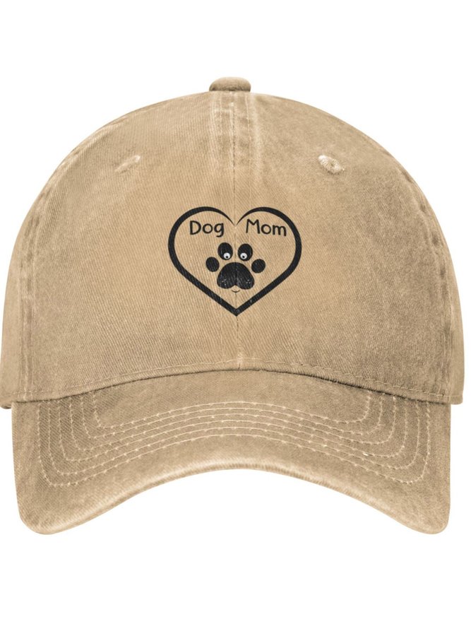 Lilicloth X Paula Dog Mom Heart Animal Graphic Adjustable Hat