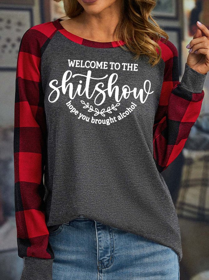 Women’s Welcome To The Shitshow Hope You Brought Alcohol Casual Loose Top