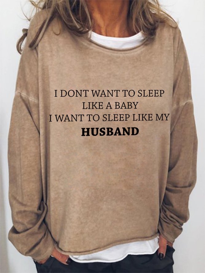 Lilicloth x Iqs I Dont Want To Sleep Like A Baby Womens Sweatshirt