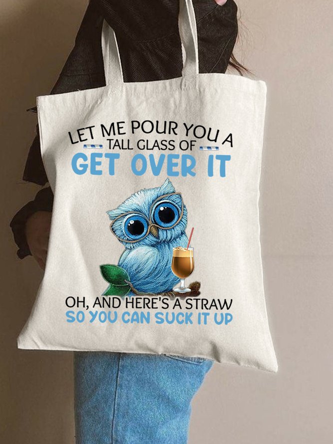 Let Me Pour You A Glass Of Animal Graphic Casual Shopping Tote Bag