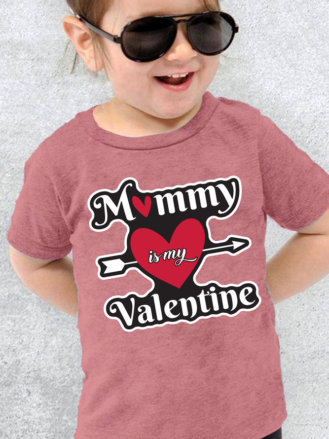 Lilicloth X Jessanjony Kids Unisex Mommy Is My Valentine T-Shirt
