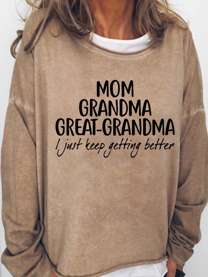 Gift For Great-Grandma Mom Grandma Great-Grandma Womens Sweatshirt
