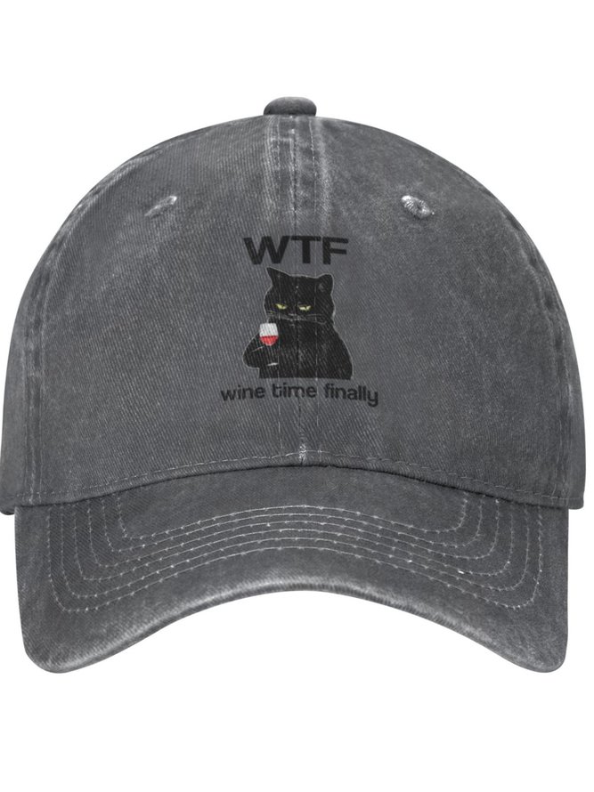Lilicloth X Kelly WTF Wine Time Finally Animal Graphic Adjustable Hat