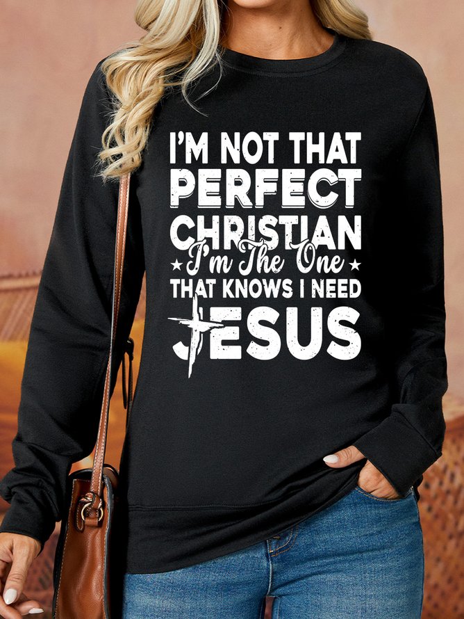 Lilicloth X Manikvskhan I'm Not That Perfect Christian Womens Sweatshirt