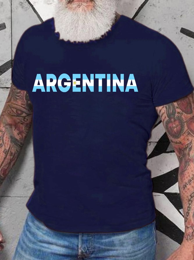 Lilicloth X Jessanjony Argentina With Flag Mens T-Shirt
