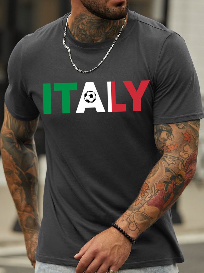 Lilicloth X Jessanjony Italy With Flag Mens T-Shirt