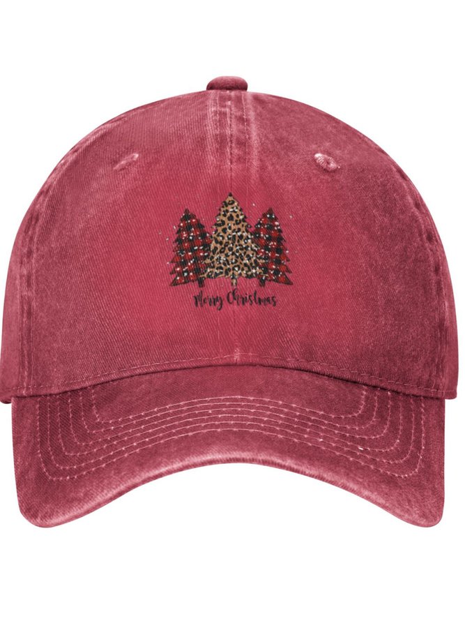 Christmas Trees Festival Graphic Adjustable Hat