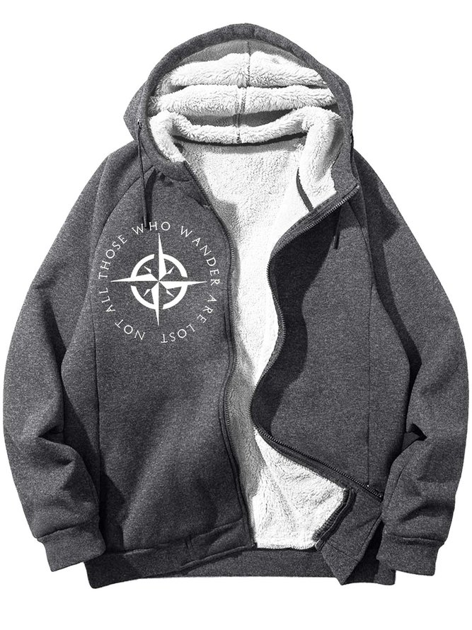 Men‘s Not All Those Who Wander Are Lost Hoodie Loose Casual Sweatshirt