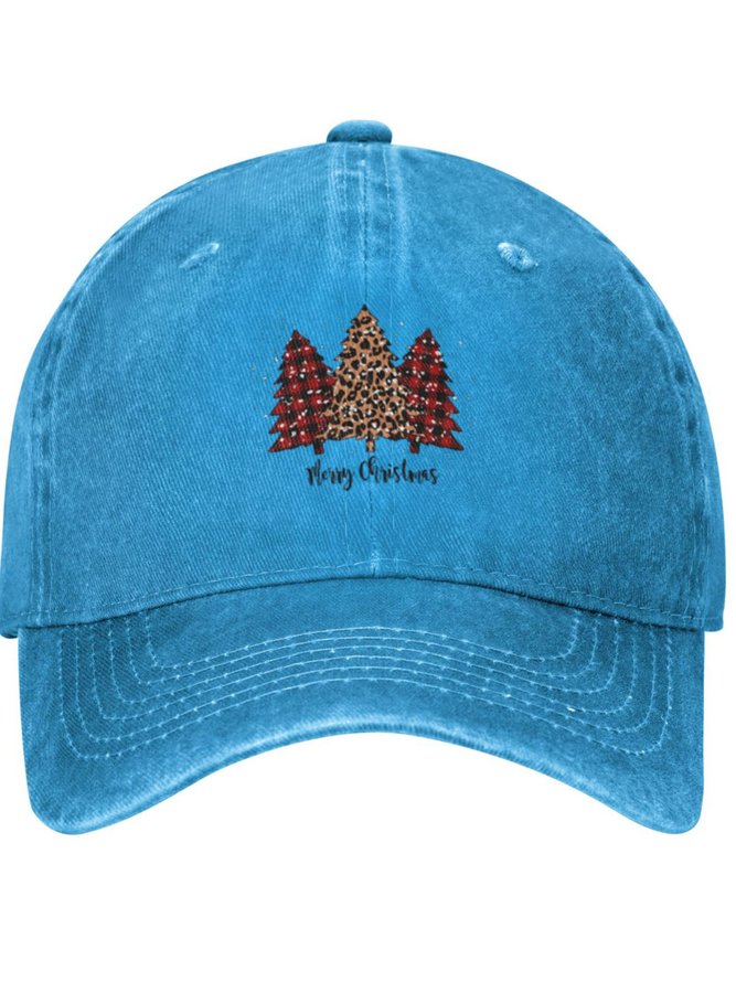 Christmas Trees Festival Graphic Adjustable Hat