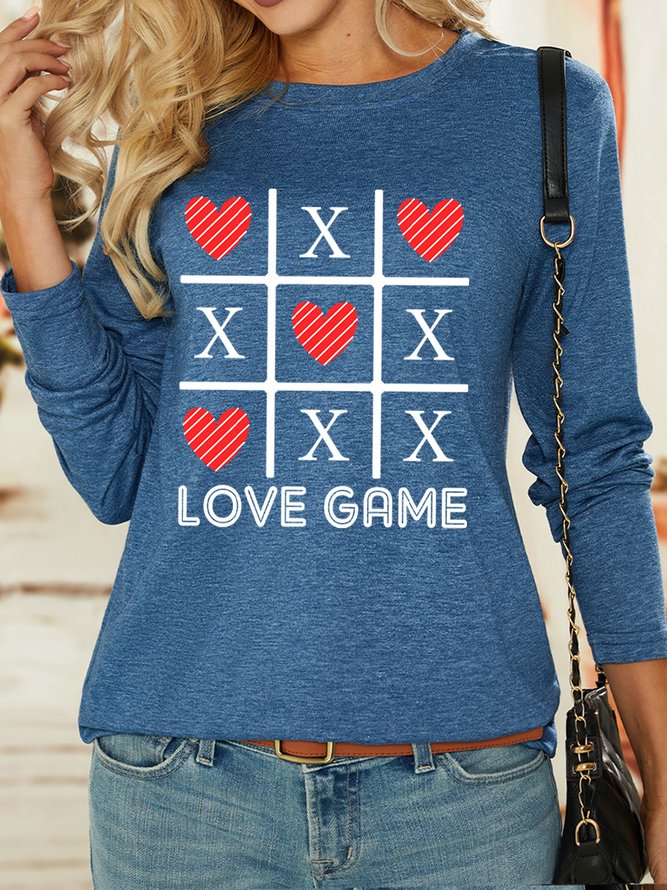 Lilicloth X Jessanjony Valentine's Day Love Game Womens Long Sleeve T-Shirt