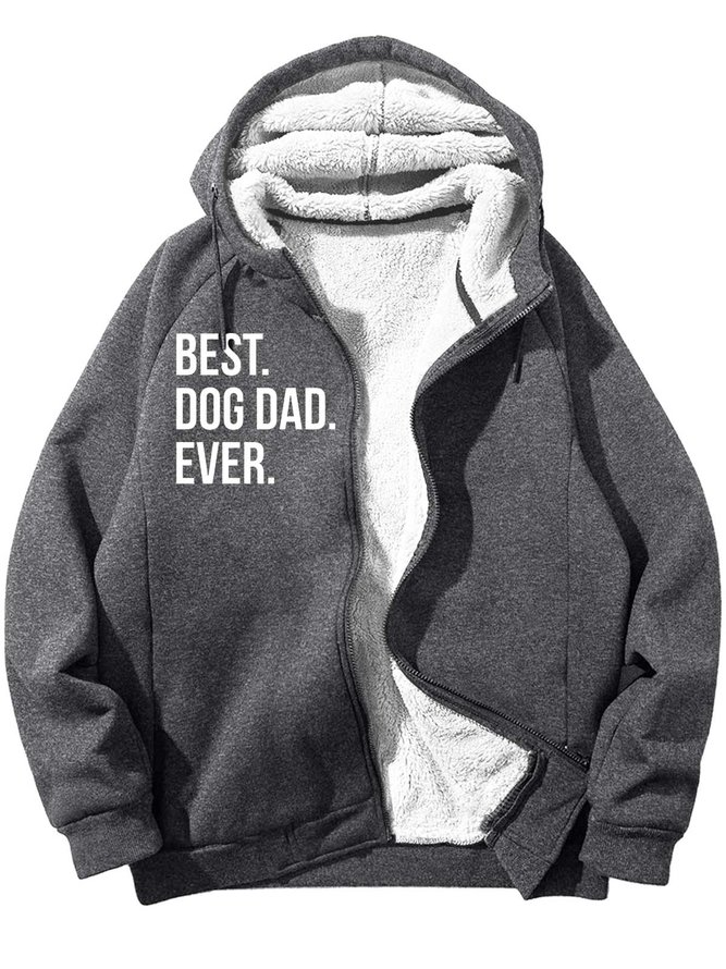 Men’s Best Dog Dad Ever Casual Loose Sweatshirt