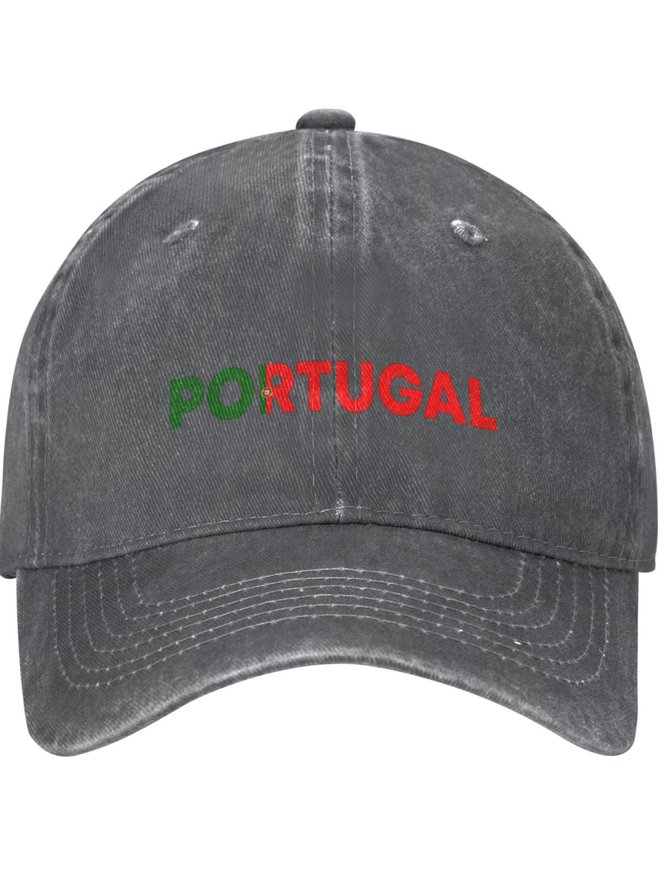Lilicloth X Jessanjony Portugal Country Patriotic Text Letters Adjustable Hat