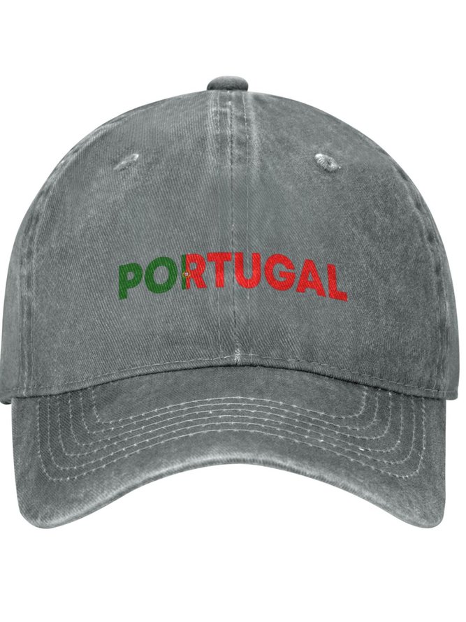 Lilicloth X Jessanjony Portugal Country Patriotic Text Letters Adjustable Hat