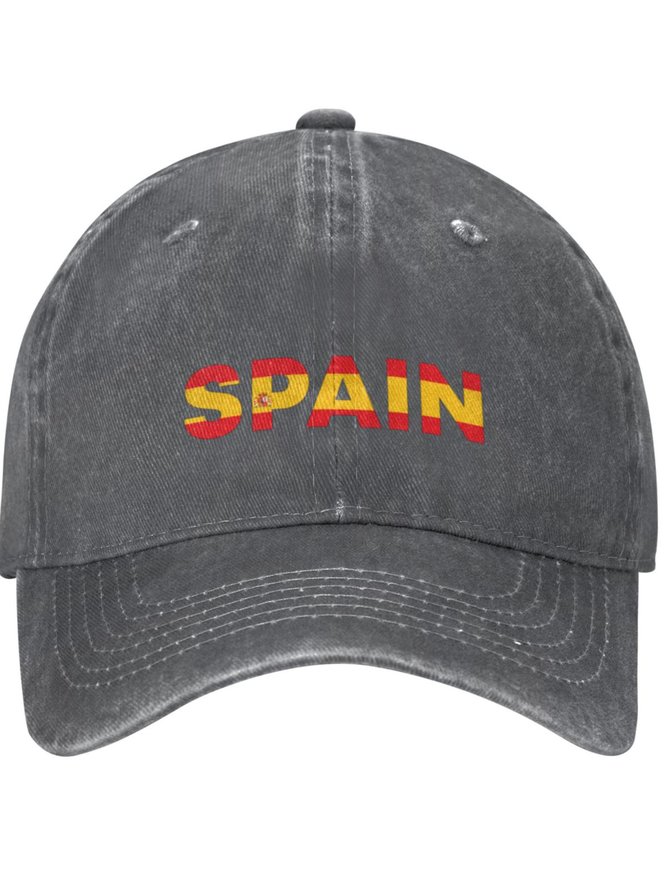 Lilicloth X Jessanjony Spain Country Patriotic Text Letters Adjustable Hat