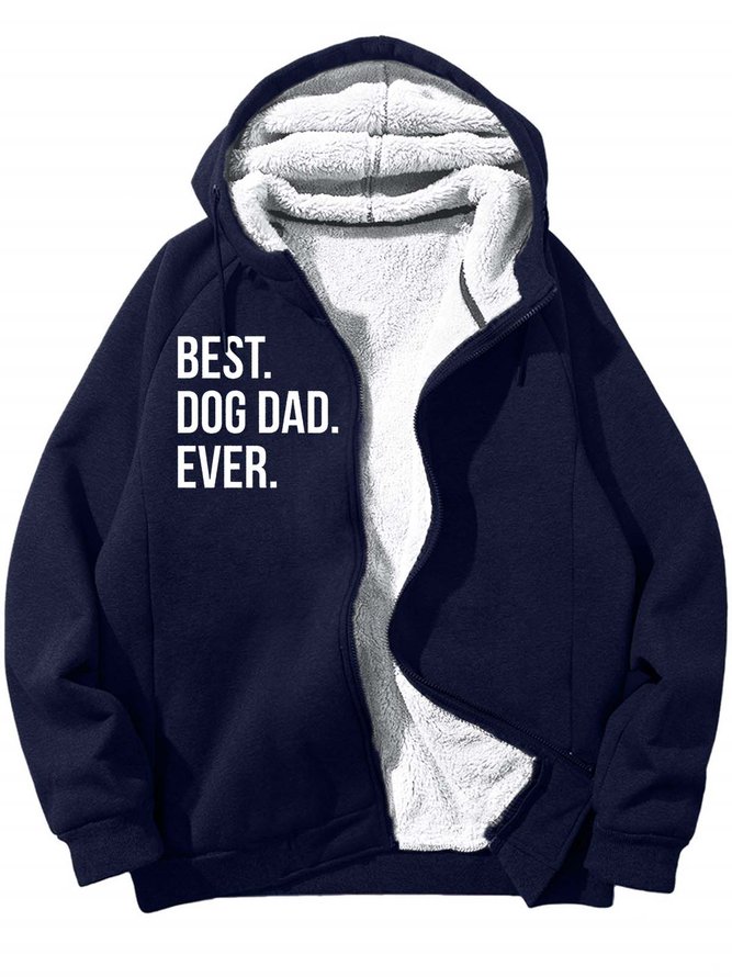 Men’s Best Dog Dad Ever Casual Loose Sweatshirt