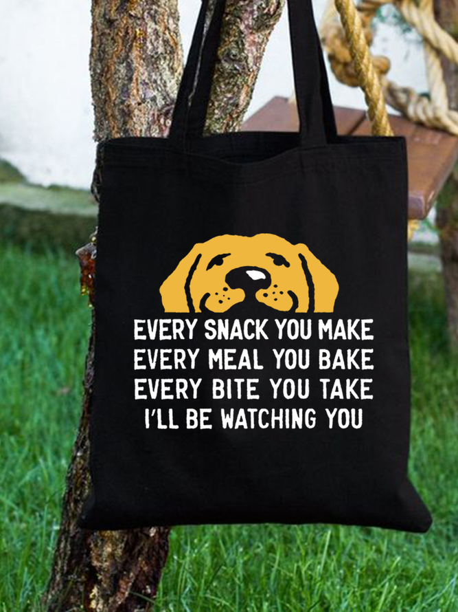 Every Snack You Make Animal Graphic Casual Shopping Tote Bag