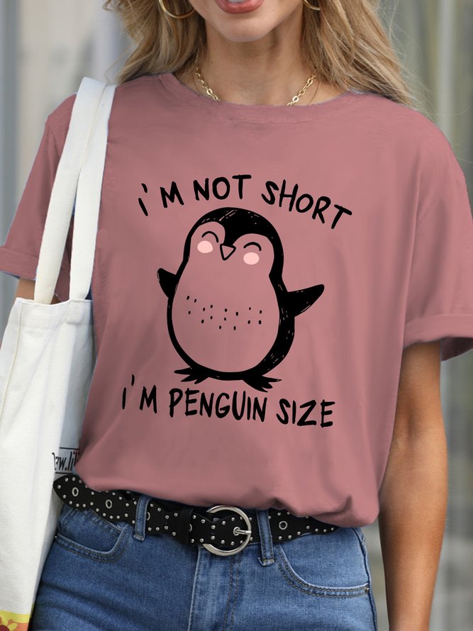 Lilicloth X Manikvskhan I'm Not Short I'm Penguin Size Womens T-Shirt
