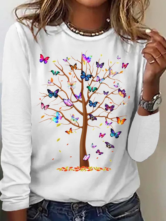 Women's Butterfly Tree Casual Top