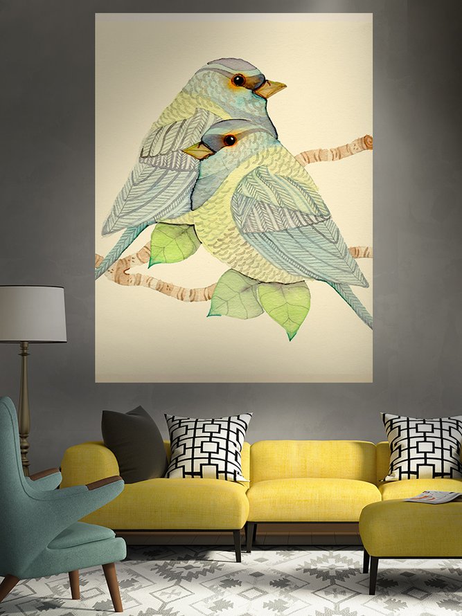 51x60 Animal Bird Tapestry Fireplace Art For Backdrop Blanket Home Festival Decor