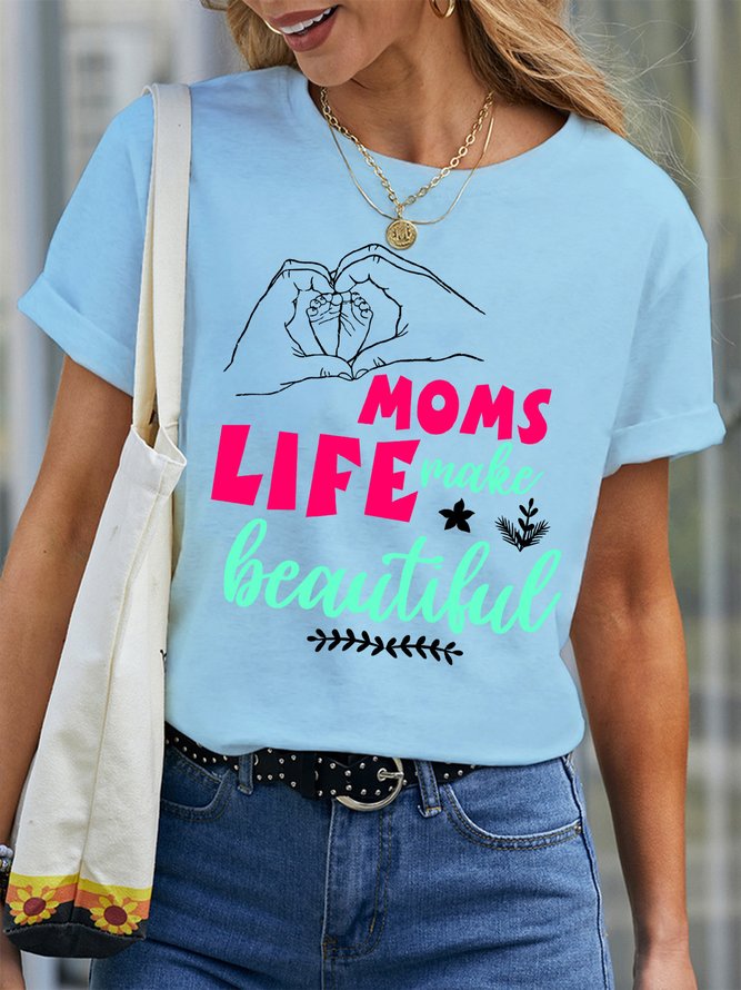 Lilicloth X Y Gift For New Mom Moms Life Make Beautiful Women's T-Shirt