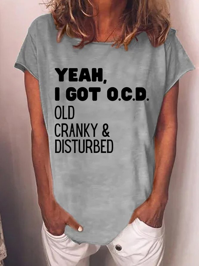 Lilicloth X Kat8lyst Yeah I Got Ocd Old Cranky DIsturbed Women's T-Shirt