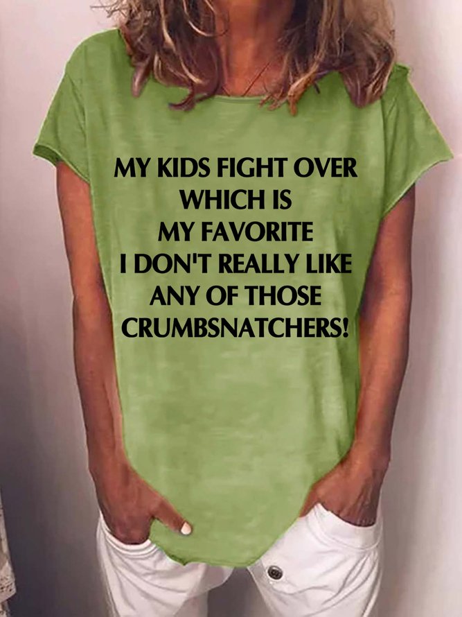 Lilicloth X Jennifer J My Kids Fight Over Which Is My Favorite Women's T-Shirt