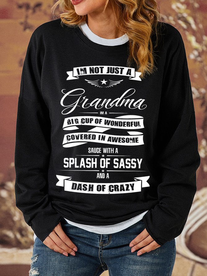 Lilicloth X Cadzart I'm Not Just A Grandma Womens Sweatshirt