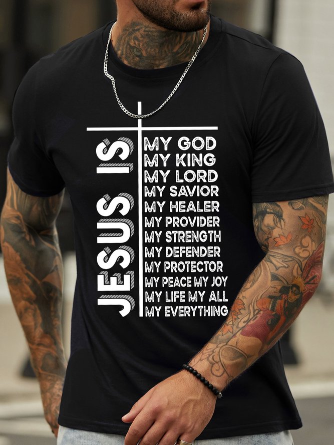 Lilicloth X Manikvskhan Jesus Is My God My King My Everything Men's T-Shirt