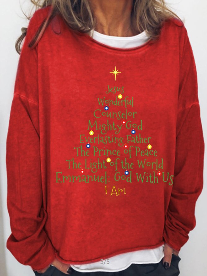 Women's Christmas Jesus Sweatshirt