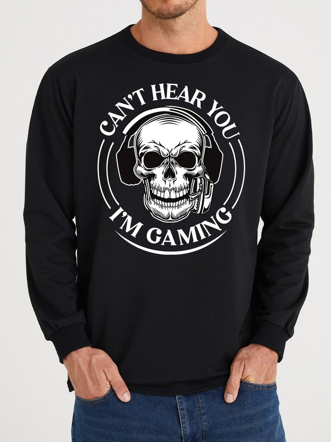 Lilicloth X Manikvskhan Skull Can't Hear You I‘m Gaming Men's Sweatshirt