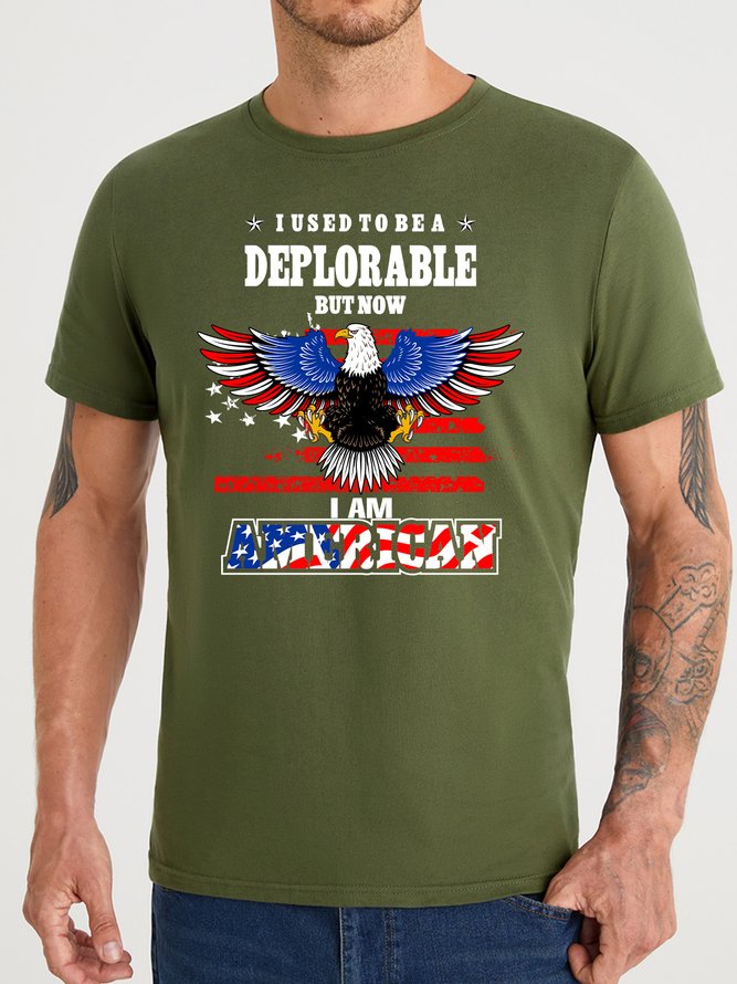 Lilicloth X Y I Used To Be A Deplorable But Now I Am American Men's T-Shirt