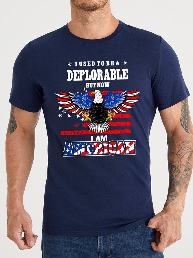 Lilicloth X Y I Used To Be A Deplorable But Now I Am American Men's T-Shirt