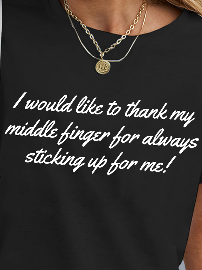 Lilicloth X Kat8lyst I Would Like To Thank My Middle Finger Women's T-Shirt