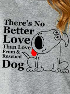Lilicloth X Y There‘s No Better Love Than Love From And Rescued Dog Women's Sweatshirt