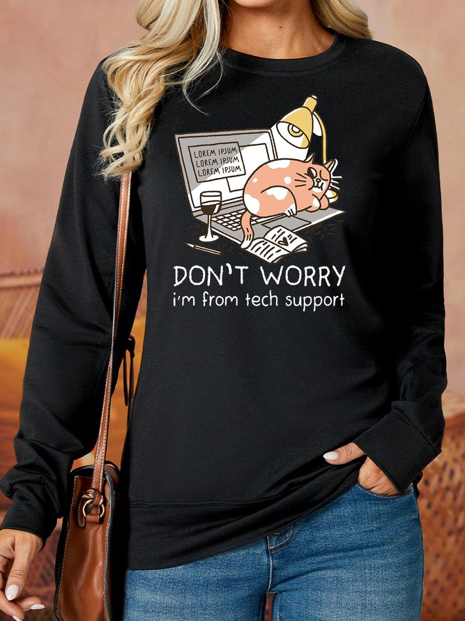 Lilicloth X Manikvskhan Don’t Worry I’m From Tech Support Women's Sweatshirt