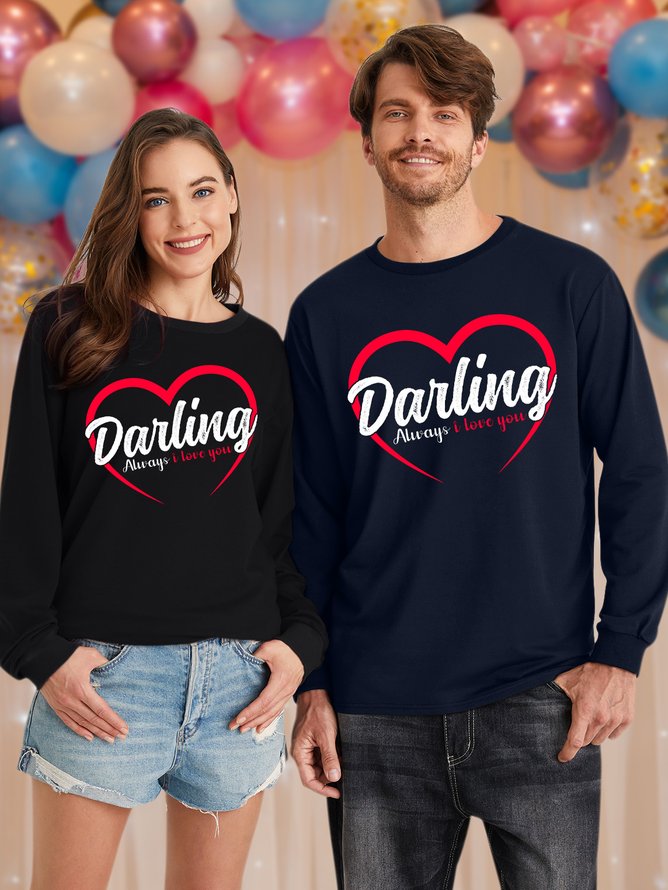 Lilicloth X Abu Unisex Couple Darling Always I Love You Valentine's Day Sweatshirt