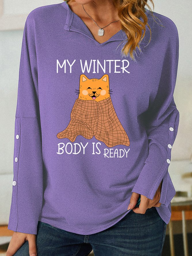 Lilicloth X Manikvskhan My Winter Body Is Ready Women's Shawl Collar Sweatshirt