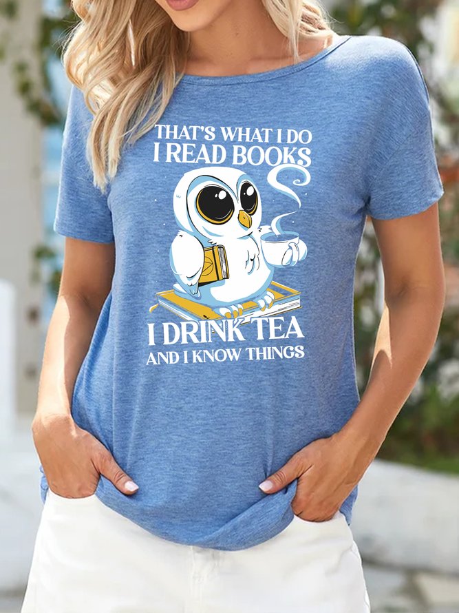 Lilicloth X Manikvskhan That’s What I Do I Read Books I Drink Tea And I Know Things Women's T-Shirt