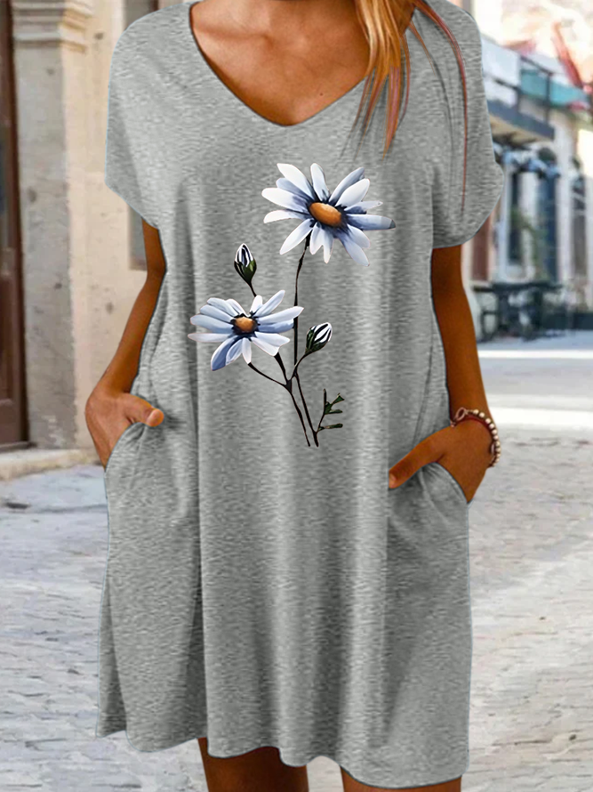 Women's Casual Floral Loose Dress